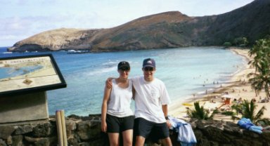 Bob and Mo at Hanauma Bay